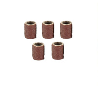 Capuchons abrasifs pour manucure et pédicure 5 pcs 10 mm gradation 80