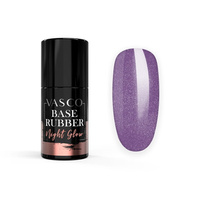 Vernis Semi-Permanent Rubber Base Night Glow R05 violet Vasco 7 ml