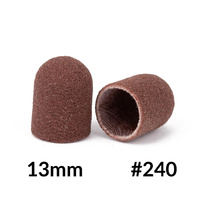 Capuchons de pédicure 13 mm gradation 240 10 pcs. marron