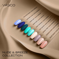 Ensemble de 9 couleurs de la collection NUDE & BREEZE Vasco 7ml